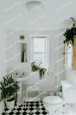 Geräumiges Bad der Ferienwohnung Alpenpanorama