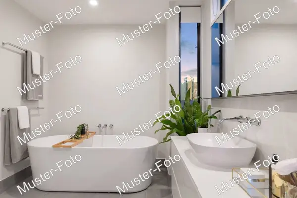 Bad mit Dusche in der Ferienwohnung Bergwiese